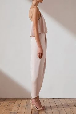 Shona Joy LUXE COCKTAIL FRILL DRESS - PORCELAIN DRESSES