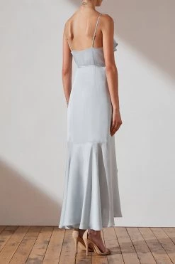 Shona Joy DRESSES LUXE BIAS FRILL WRAP DRESS - CLOUD 11 Shona Joy DRESSES LUXE BIAS FRILL WRAP DRESS - CLOUD