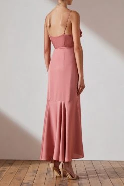 Shona Joy LUXE BIAS FRILL WRAP DRESS - ROSE DRESSES 11 Shona Joy LUXE BIAS FRILL WRAP DRESS - ROSE DRESSES