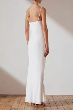 Shona Joy DRESSES LUXE BIAS COWL SLIP DRESS - IVORY 11 Shona Joy DRESSES LUXE BIAS COWL SLIP DRESS - IVORY