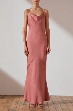 Shona Joy LUXE BIAS COWL SLIP DRESS - ROSE DRESSES 8 Shona Joy LUXE BIAS COWL SLIP DRESS - ROSE DRESSES