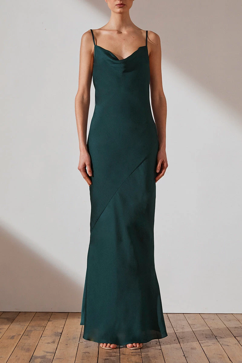 Shona Joy LUXE BIAS COWL SLIP DRESS - EMERALD DRESSES 3 Shona Joy LUXE BIAS COWL SLIP DRESS - EMERALD DRESSES