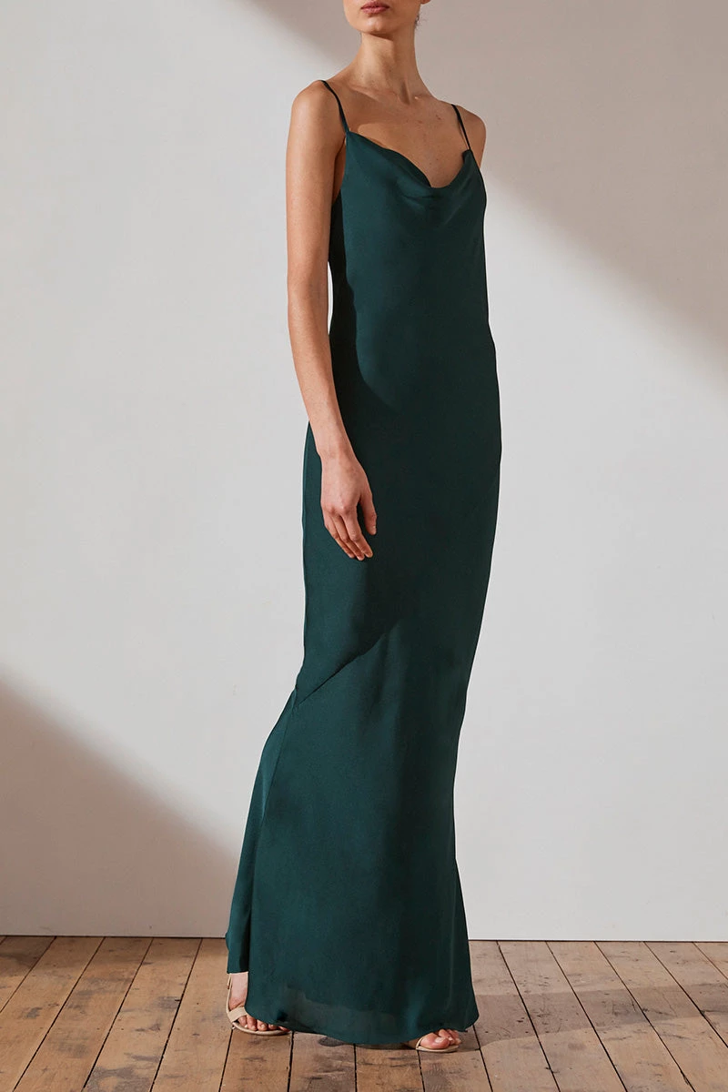 Shona Joy LUXE BIAS COWL SLIP DRESS - EMERALD DRESSES 4 Shona Joy LUXE BIAS COWL SLIP DRESS - EMERALD DRESSES