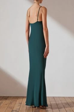 Shona Joy LUXE BIAS COWL SLIP DRESS - EMERALD DRESSES 11 Shona Joy LUXE BIAS COWL SLIP DRESS - EMERALD DRESSES