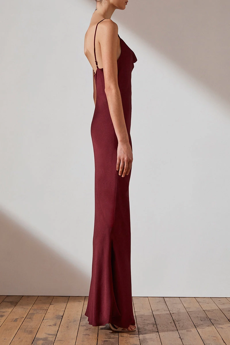 Shona Joy LUXE BIAS COWL SLIP DRESS - GARNET DRESSES 5 Shona Joy LUXE BIAS COWL SLIP DRESS - GARNET DRESSES