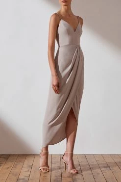 Shona Joy CORE COCKTAIL DRESS - OYSTER DRESSES