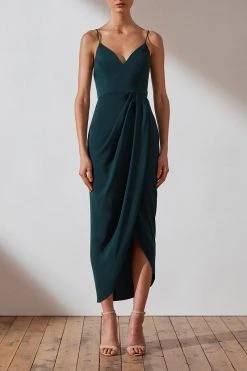 Shona Joy CORE COCKTAIL DRESS - SEAWEED DRESSES