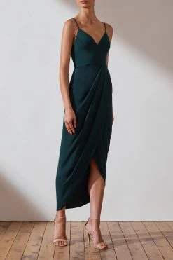 Shona Joy CORE COCKTAIL DRESS - SEAWEED DRESSES