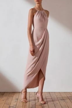 Shona Joy DRESSES CORE HIGH NECK RUCHED DRESS - BALLET 11 Shona Joy DRESSES CORE HIGH NECK RUCHED DRESS - BALLET