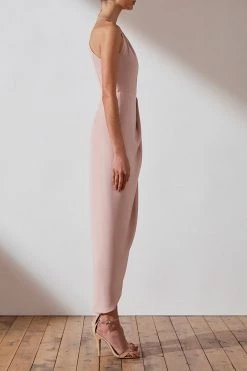 Shona Joy DRESSES CORE HIGH NECK RUCHED DRESS - BALLET 12 Shona Joy DRESSES CORE HIGH NECK RUCHED DRESS - BALLET