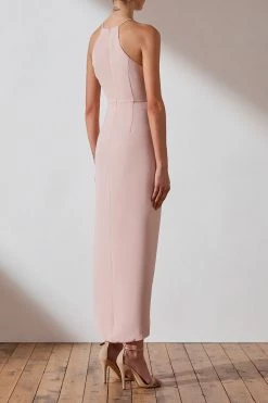 Shona Joy DRESSES CORE HIGH NECK RUCHED DRESS - BALLET 13 Shona Joy DRESSES CORE HIGH NECK RUCHED DRESS - BALLET