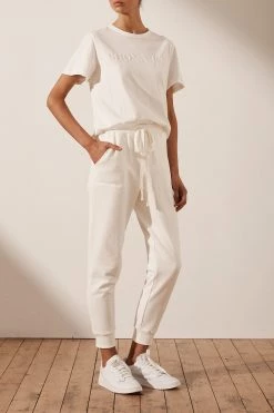 Shona Joy TOPS SJ LOGO TEE - IVORY