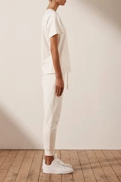 Shona Joy TOPS SJ LOGO TEE - IVORY