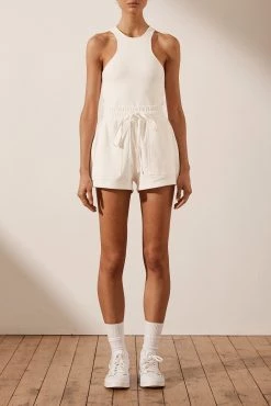 Shona Joy SJ SWEAT SHORT - IVORY 11 Shona Joy SJ SWEAT SHORT - IVORY