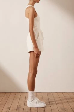 Shona Joy SJ SWEAT SHORT - IVORY 13 Shona Joy SJ SWEAT SHORT - IVORY