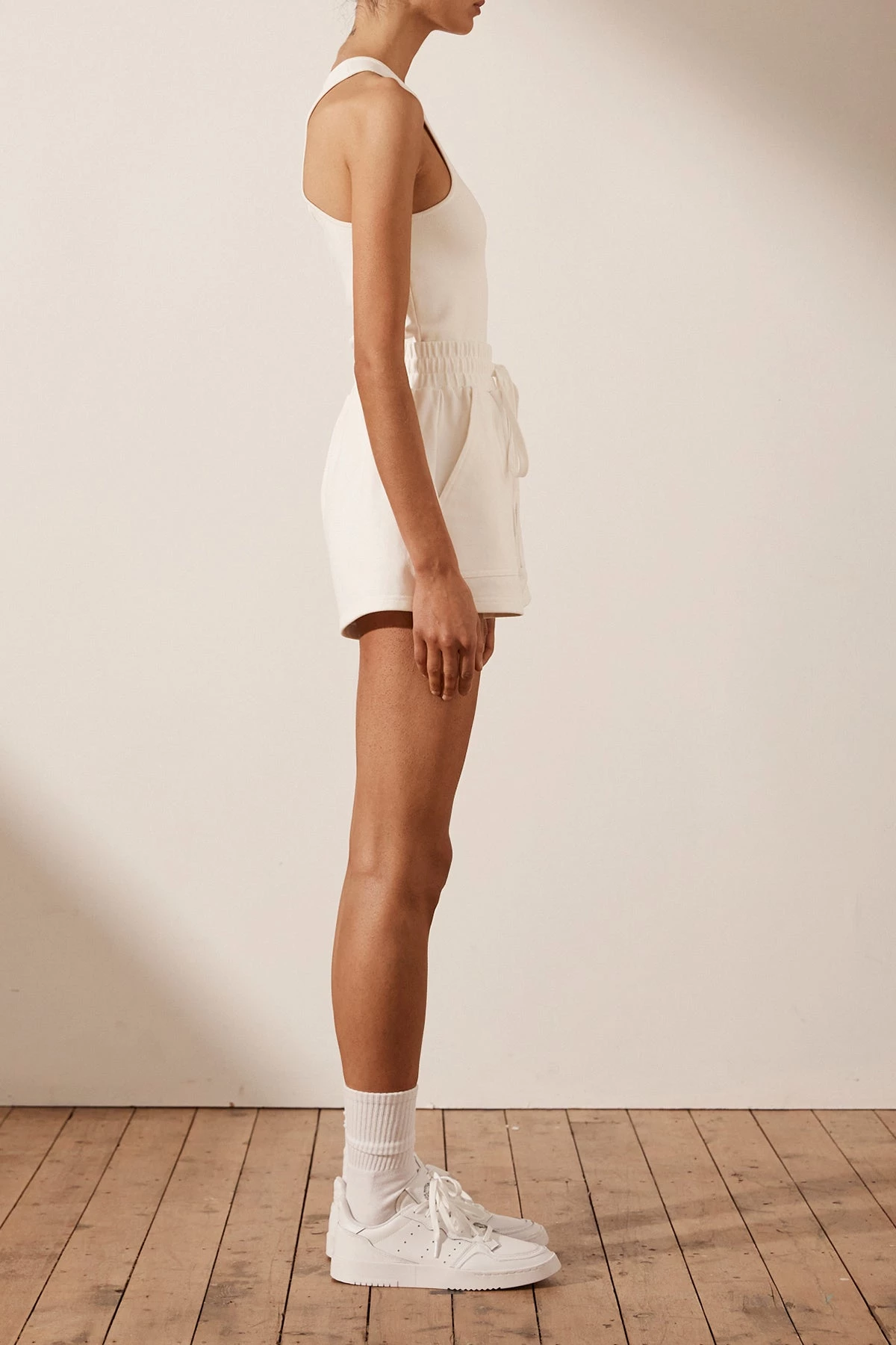 Shona Joy SJ SWEAT SHORT - IVORY 6 Shona Joy SJ SWEAT SHORT - IVORY