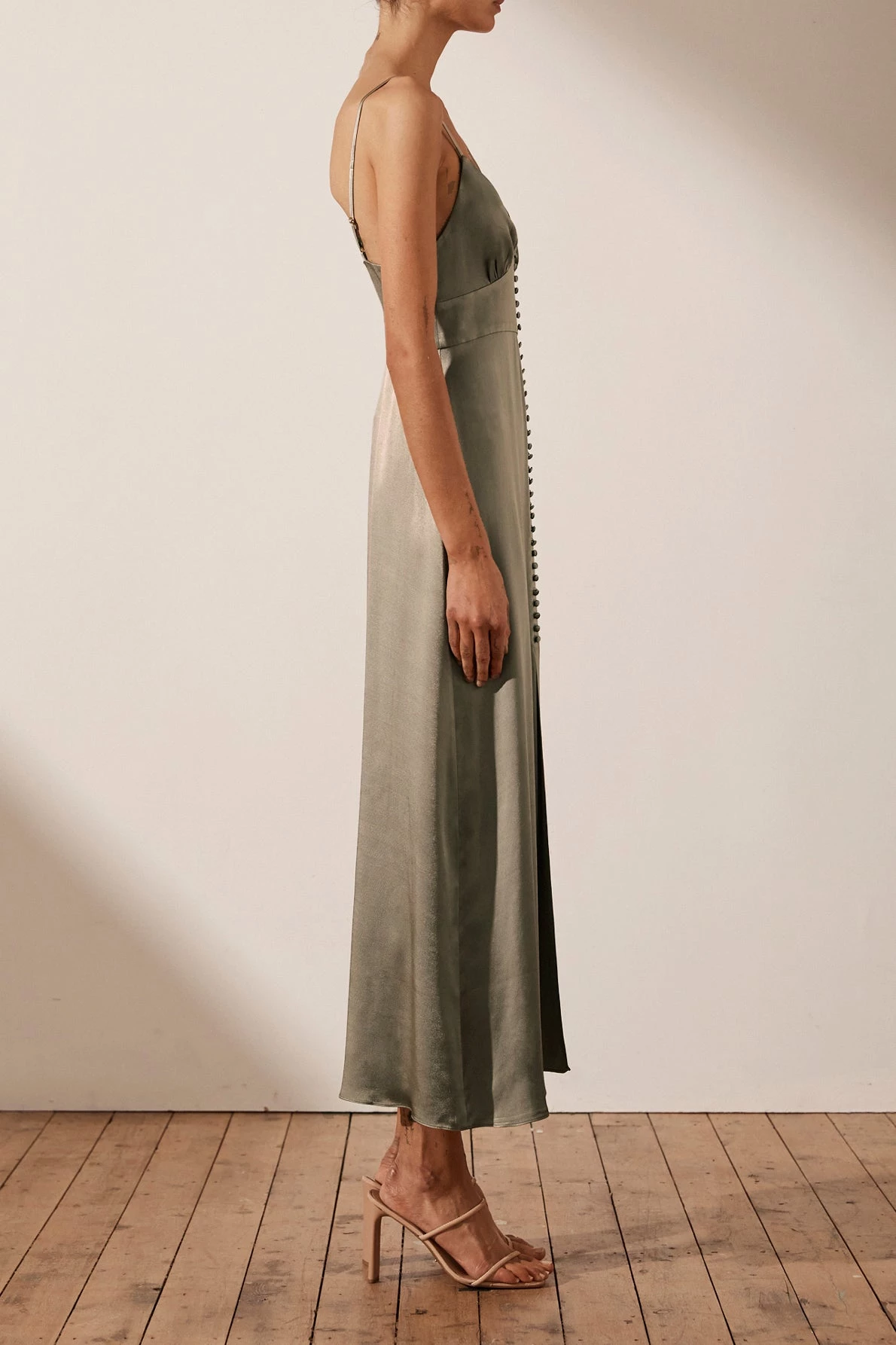 Shona Joy DRESSES LA LUNE COCKTAIL MIDI DRESS - SAGE 4 Shona Joy DRESSES LA LUNE COCKTAIL MIDI DRESS - SAGE