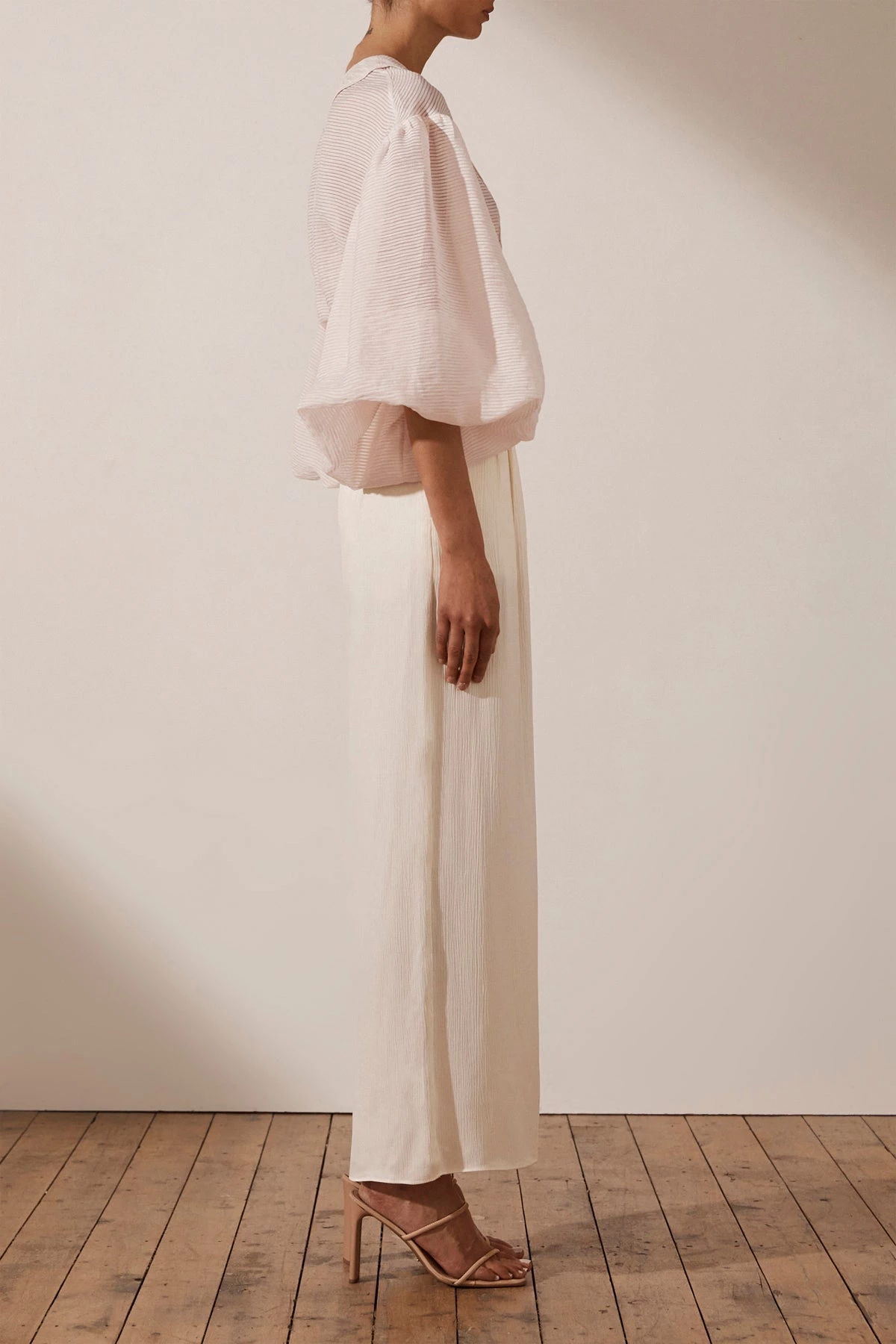 Shona Joy CHARLOTTE BALLOON SLEEVE BLOUSE - ECRU 7 Shona Joy CHARLOTTE BALLOON SLEEVE BLOUSE - ECRU