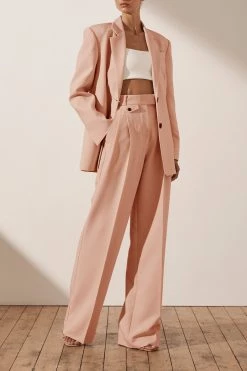 Shona Joy TOPS IVY OVERSIZED TAILORED BLAZER - ROSE DUST