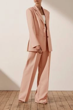 Shona Joy TOPS IVY OVERSIZED TAILORED BLAZER - ROSE DUST