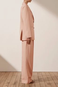 Shona Joy TOPS IVY OVERSIZED TAILORED BLAZER - ROSE DUST