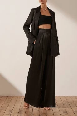 Shona Joy LA LUNE TUXEDO TROUSER - BLACK 9 Shona Joy LA LUNE TUXEDO TROUSER - BLACK