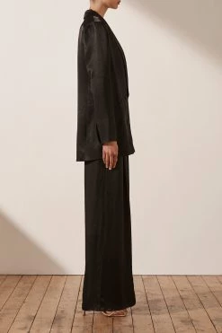 Shona Joy LA LUNE DOUBLE BREASTED BLAZER - BLACK 11 Shona Joy LA LUNE DOUBLE BREASTED BLAZER - BLACK