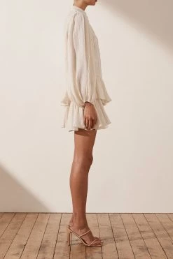 Shona Joy MILA BALLOON SLEEVE FRILL MINI DRESS - TOFU DRESSES 11 Shona Joy MILA BALLOON SLEEVE FRILL MINI DRESS - TOFU DRESSES