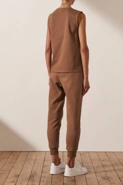 Shona Joy TOPS SJ LOGO TANK - CLOVE