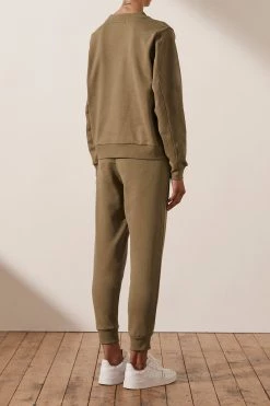 Shona Joy SJ LOGO SWEATER - BAY LEAF TOPS