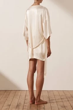 Shona Joy LA LUNE LOUNGE ROBE - CREAM