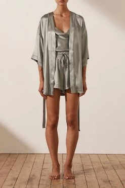 Shona Joy LA LUNE LOUNGE ROBE - SAGE