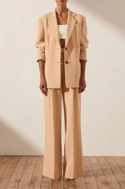 Shona Joy IVY OVERSIZED TAILORED BLAZER - PEANUT BUTTER 15 Shona Joy IVY OVERSIZED TAILORED BLAZER - PEANUT BUTTER