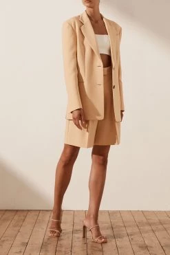 Shona Joy IVY OVERSIZED TAILORED BLAZER - PEANUT BUTTER 11 Shona Joy IVY OVERSIZED TAILORED BLAZER - PEANUT BUTTER