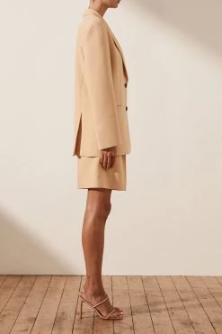 Shona Joy IVY OVERSIZED TAILORED BLAZER - PEANUT BUTTER 13 Shona Joy IVY OVERSIZED TAILORED BLAZER - PEANUT BUTTER