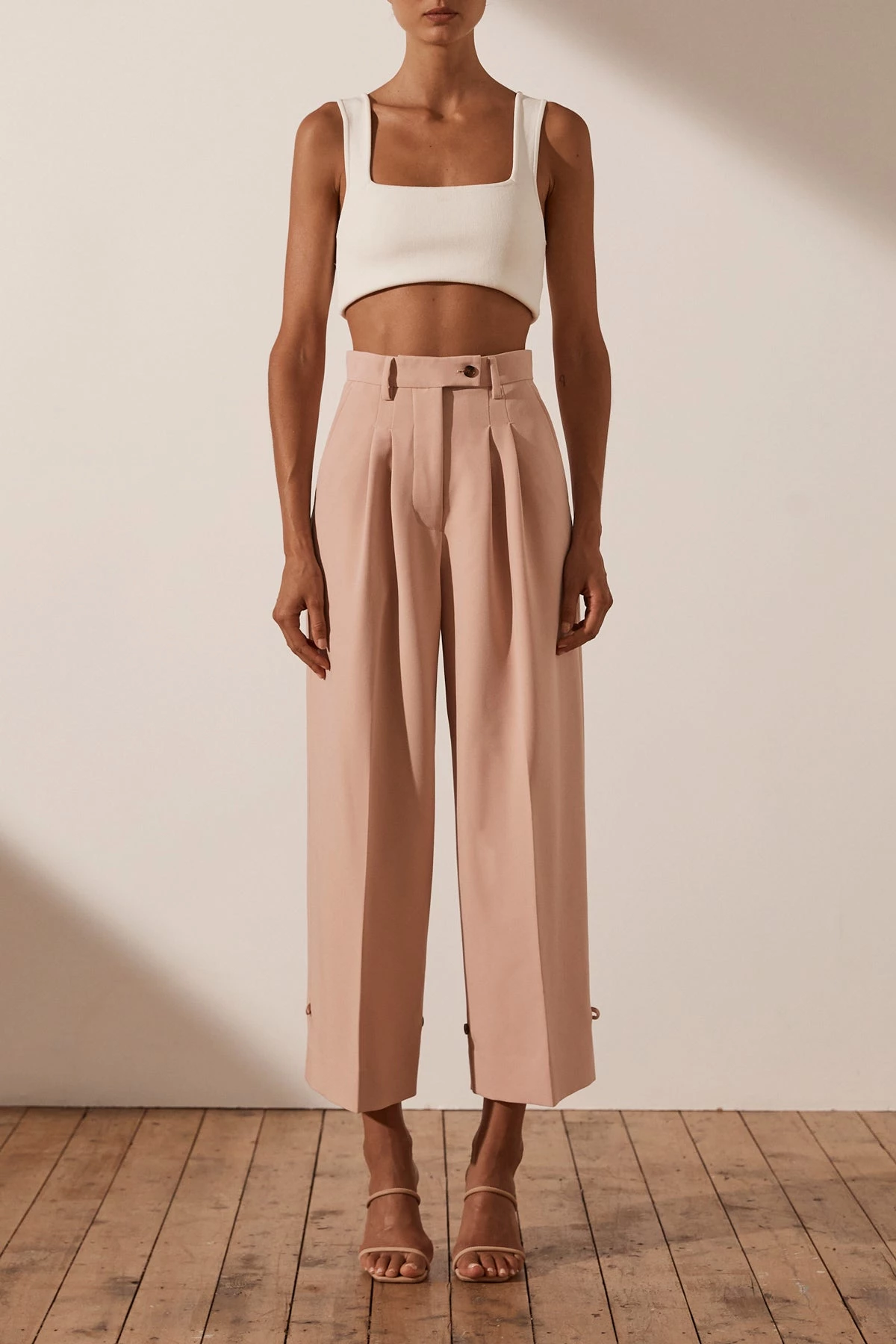 Shona Joy IVY TAILORED PANT - ROSE DUST 8 Shona Joy IVY TAILORED PANT - ROSE DUST