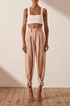 Shona Joy IVY TAILORED PANT - ROSE DUST 10 Shona Joy IVY TAILORED PANT - ROSE DUST
