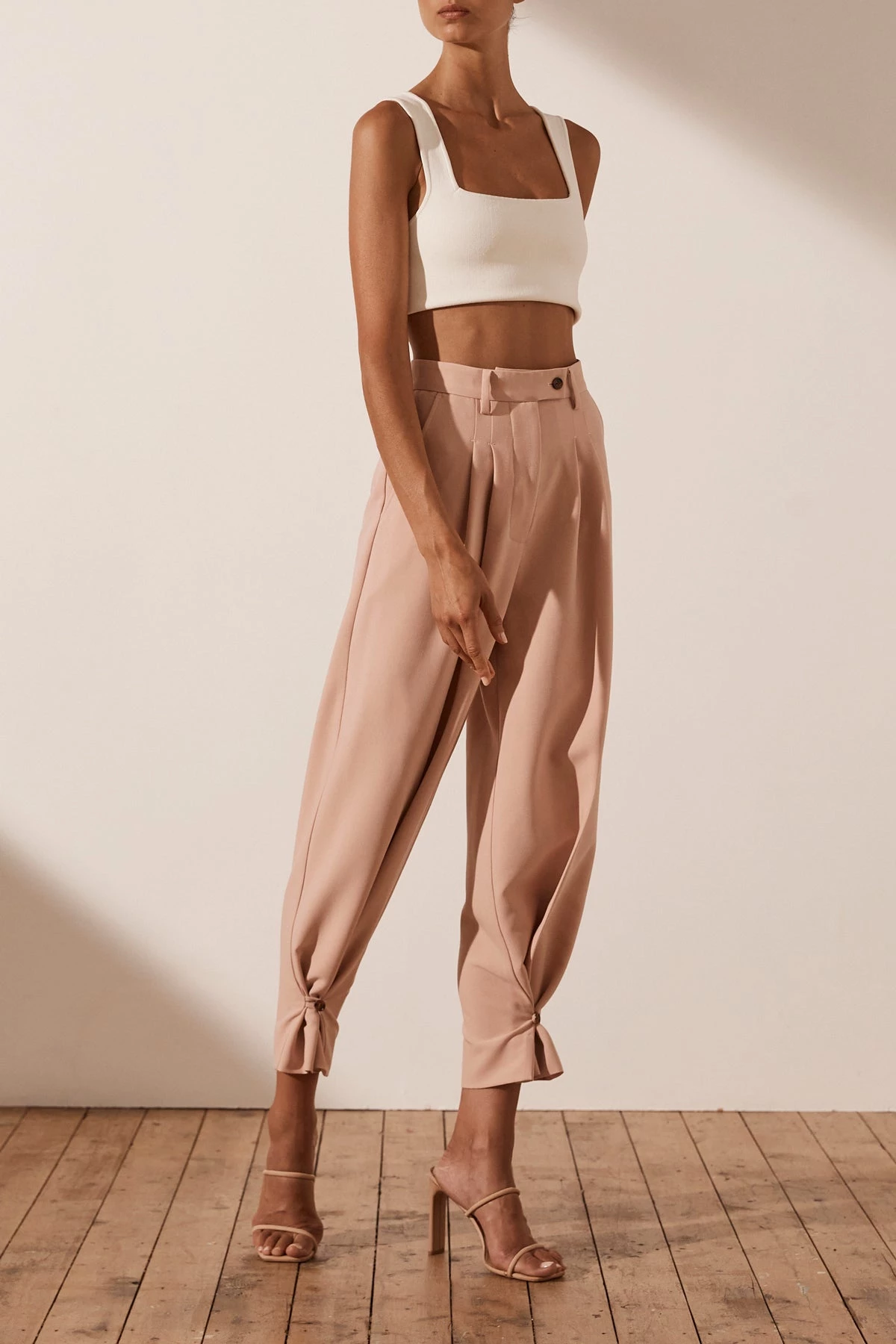Shona Joy IVY TAILORED PANT - ROSE DUST 4 Shona Joy IVY TAILORED PANT - ROSE DUST