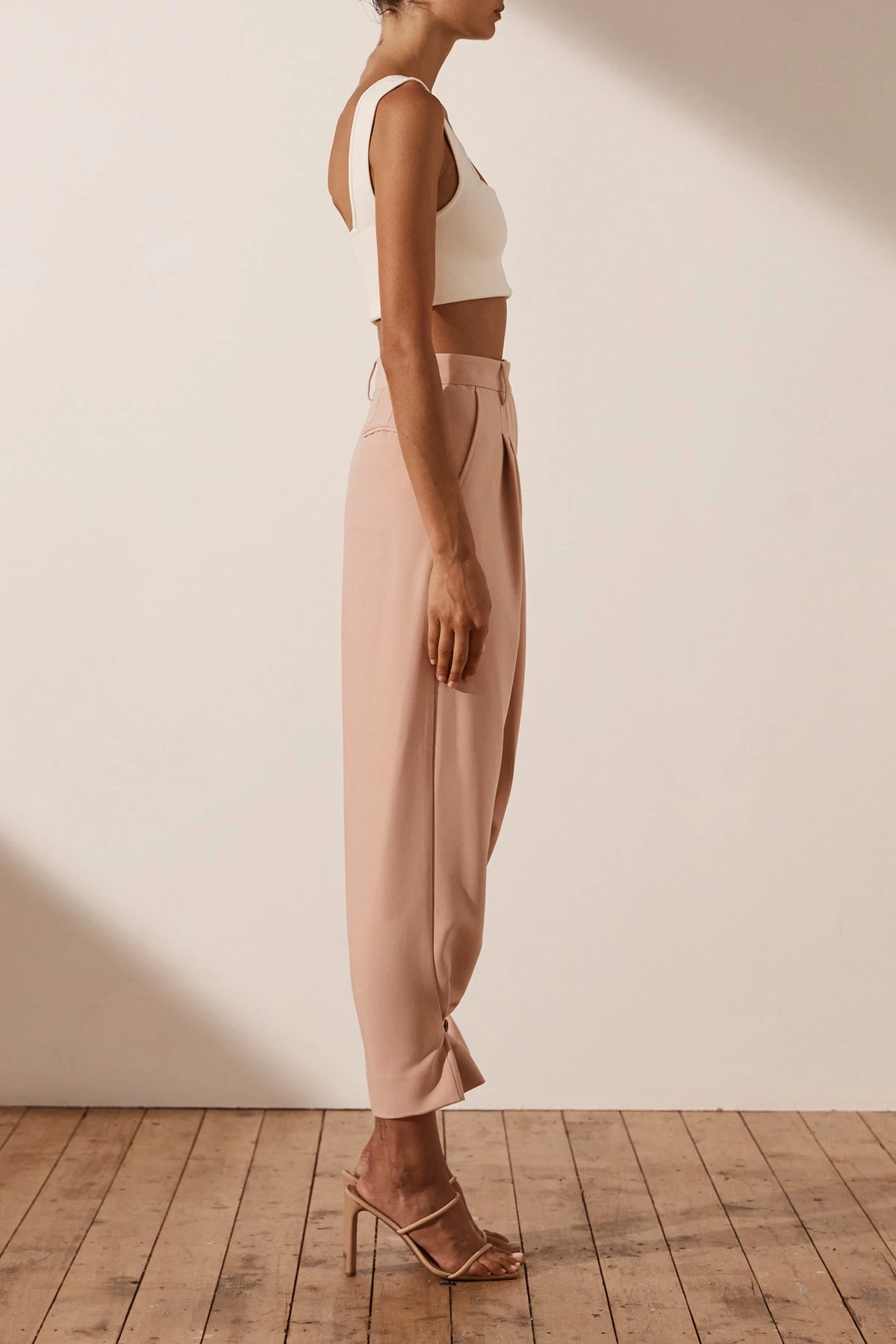 Shona Joy IVY TAILORED PANT - ROSE DUST 6 Shona Joy IVY TAILORED PANT - ROSE DUST