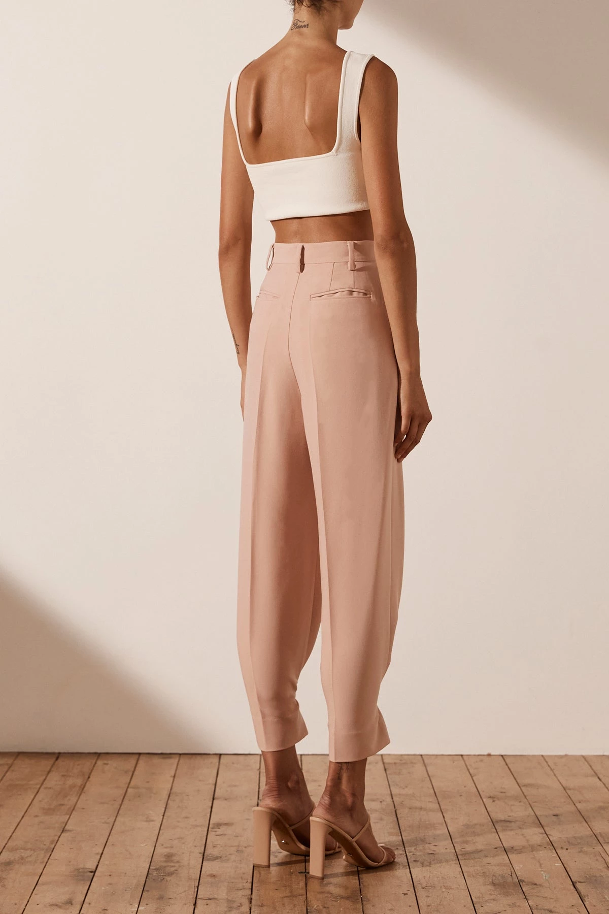 Shona Joy IVY TAILORED PANT - ROSE DUST 7 Shona Joy IVY TAILORED PANT - ROSE DUST