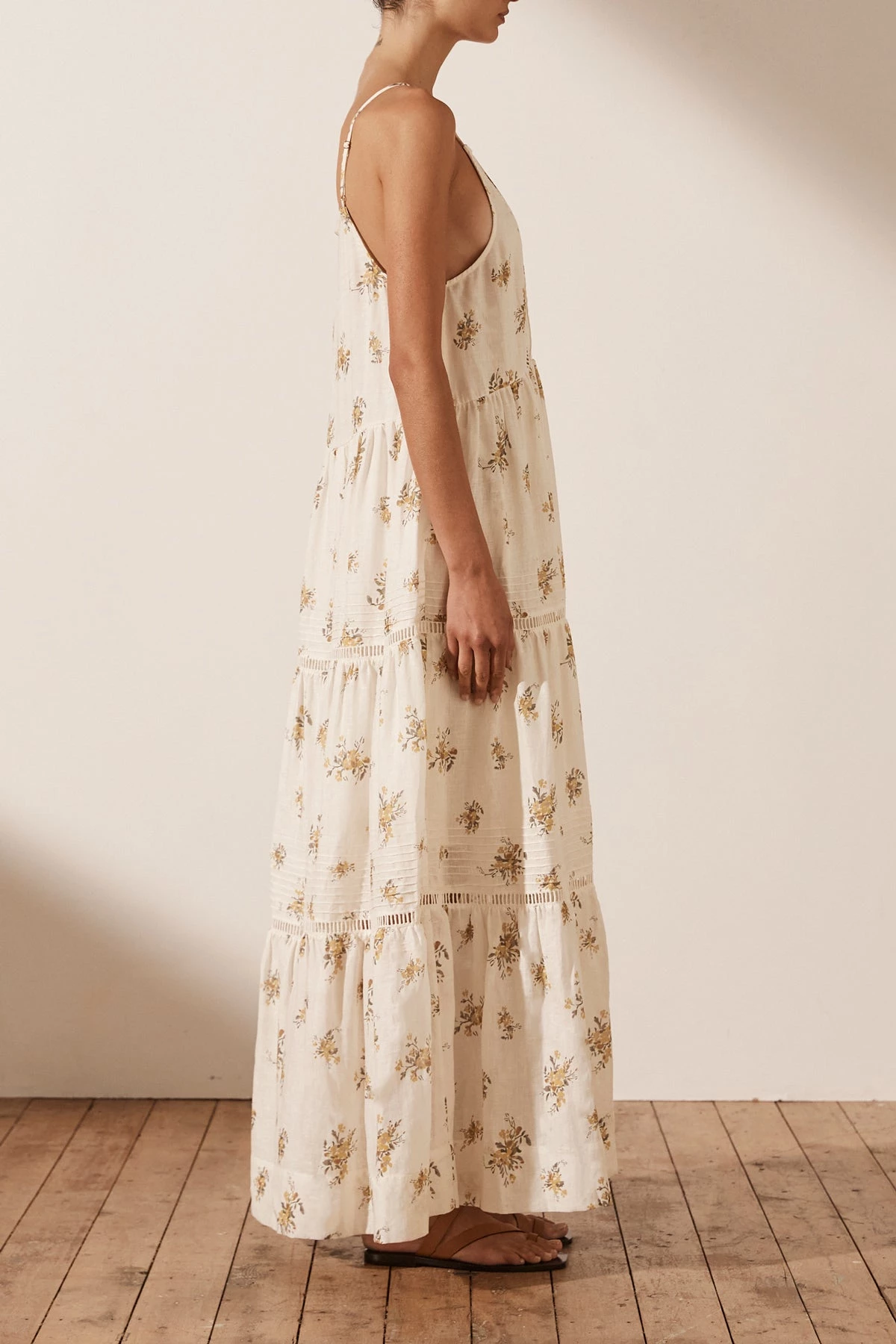 Shona Joy DRESSES LILA LINEN PIN TUCK SLEEVELESS MAXI DRESS 5 Shona Joy DRESSES LILA LINEN PIN TUCK SLEEVELESS MAXI DRESS