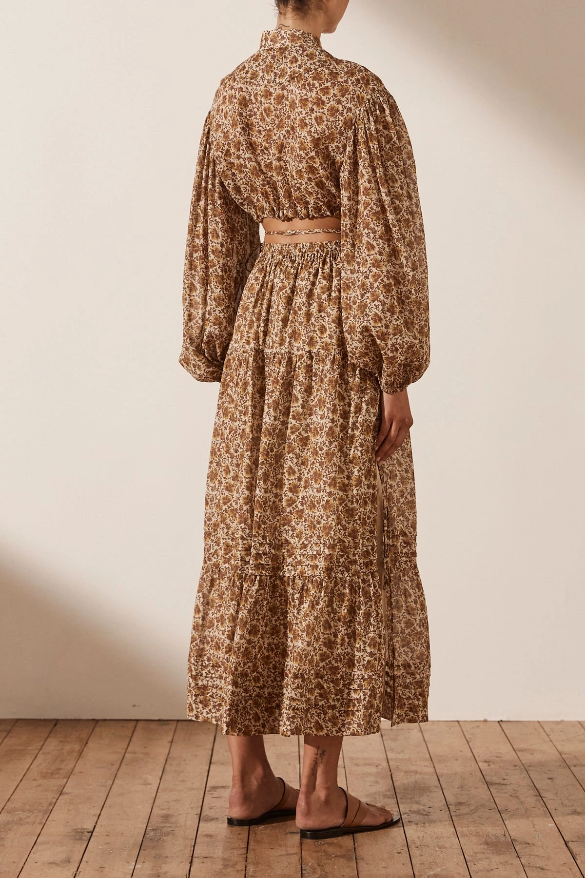 Shona Joy FAUNA PIN TUCK DRAWSTRING SHIRT 6 Shona Joy FAUNA PIN TUCK DRAWSTRING SHIRT