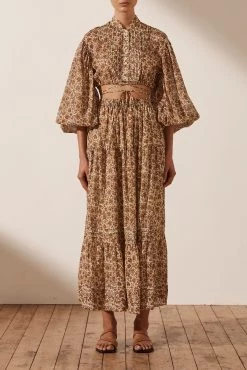 Shona Joy FAUNA PIN TUCK DRAWSTRING SHIRT 13 Shona Joy FAUNA PIN TUCK DRAWSTRING SHIRT