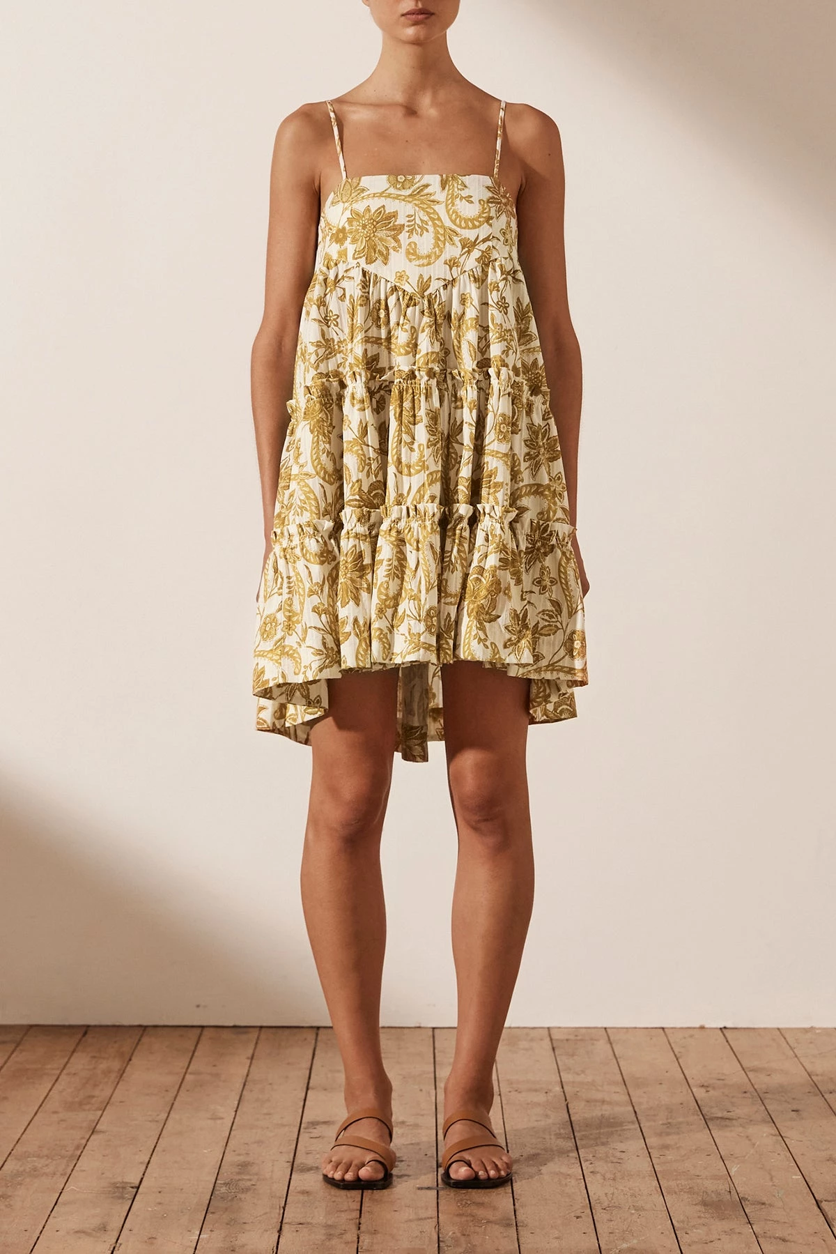 Shona Joy DRESSES SAFFRON TIERED MINI DRESS 2 Shona Joy DRESSES SAFFRON TIERED MINI DRESS