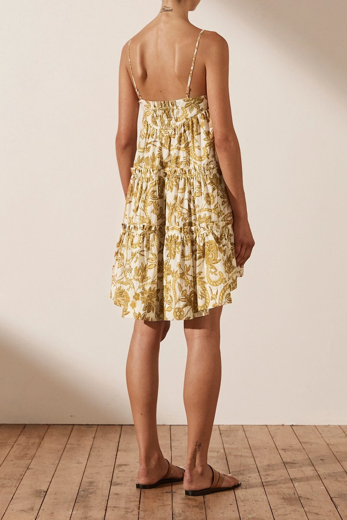 Shona Joy DRESSES SAFFRON TIERED MINI DRESS 5 Shona Joy DRESSES SAFFRON TIERED MINI DRESS