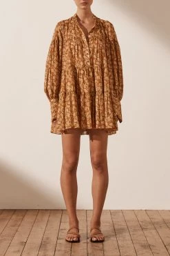 Shona Joy DRESSES ARIZONA TIERED MINI DRESS