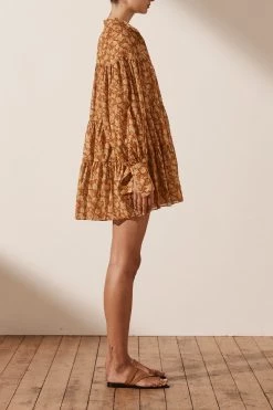 Shona Joy DRESSES ARIZONA TIERED MINI DRESS