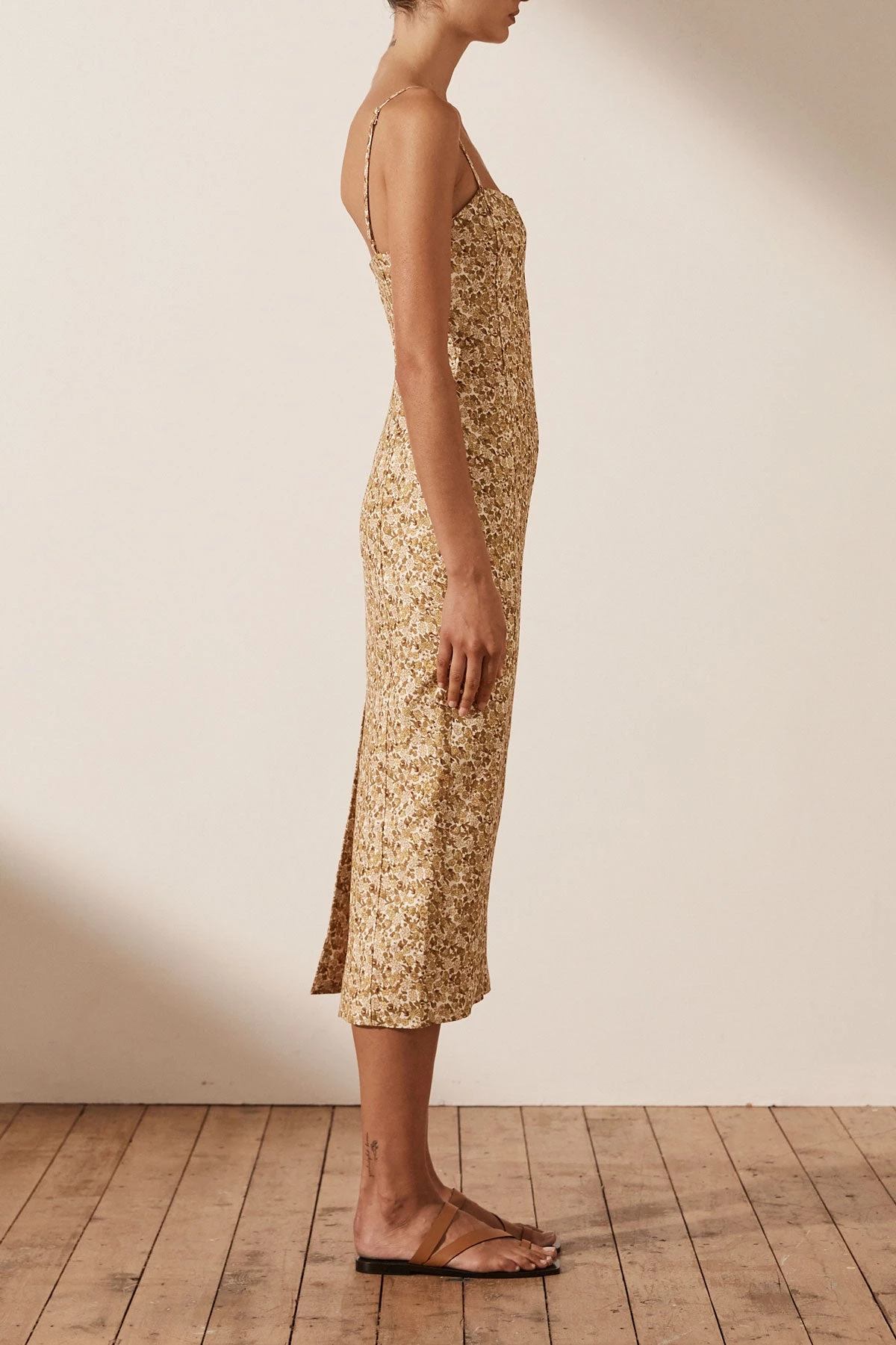 Shona Joy DRESSES ORION LINEN FITTED MIDI DRESS 4 Shona Joy DRESSES ORION LINEN FITTED MIDI DRESS