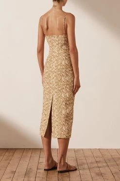 Shona Joy DRESSES ORION LINEN FITTED MIDI DRESS 9 Shona Joy DRESSES ORION LINEN FITTED MIDI DRESS