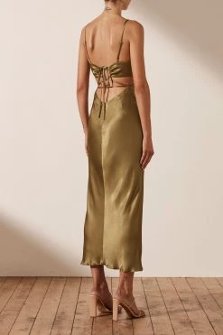 Shona Joy ALMA BACKLESS MIDI DRESS - CUMIN 11 Shona Joy ALMA BACKLESS MIDI DRESS - CUMIN